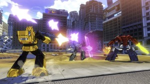 Transformers Devastation BumbleBee firing shots